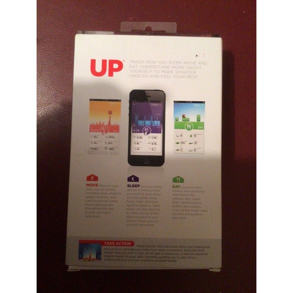 UP Jawbone JBR52a-LG Fitness Calories Exercise Activity Tracker LARGE Black NEW - Picture 7 of 7